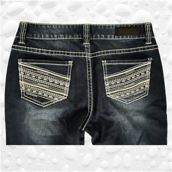 Rock & Roll Cowgirl Dark Wash Boyfriend Jeans - NWOT - Picture 3 of 11